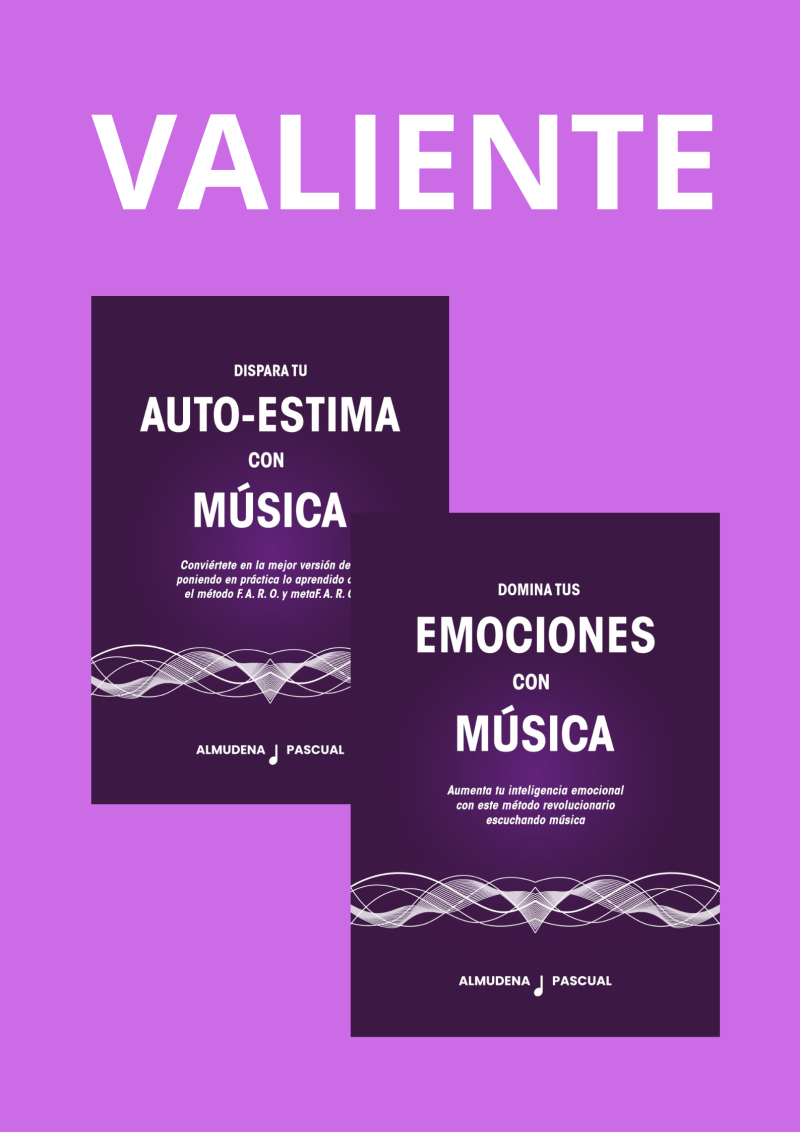 Pack exclusivo DOMINA TUS EMOCIONES CON MÚSICA + DISPARA TU AUTOESTIMA CON MÚSICA